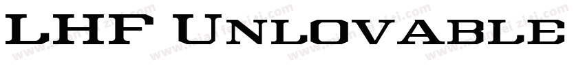 LHF Unlovable字体转换